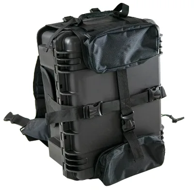Custom Hard Shell Case Backpack Carrying System Adjustable Tool Case Backpack Harness