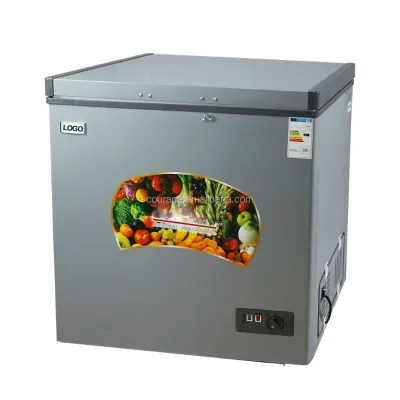 Solar Power DC 12v Deep  Freezer  for Meat Vegetable and Milk Chest Freezer