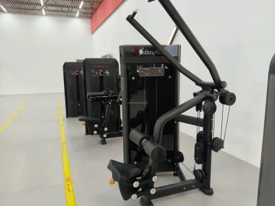 Independent Lat Pulldown Machine Dual Arm High Row Back Equipment