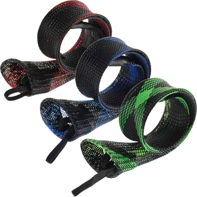 Ice Fishing Rod Socks Braided Mesh Rod Sleeve Cover  3PCS/Pack