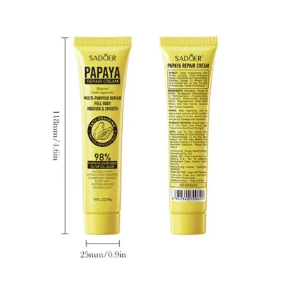 Summer Refreshing Skin Care Product Repairing Moisturizing Whitening Papaya Face Cream With Factory Price