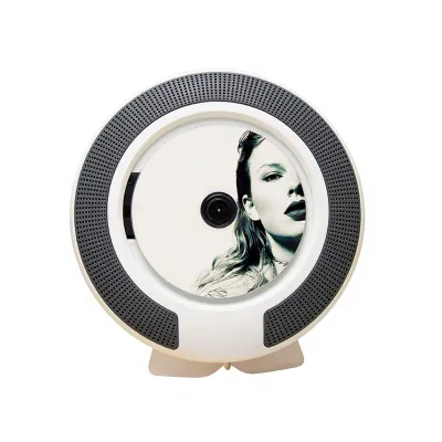 CD Player Custom Wall-Mounted Radio for Retro CD Integrated Lossless Sound MP3cd Record Round 10W RCA