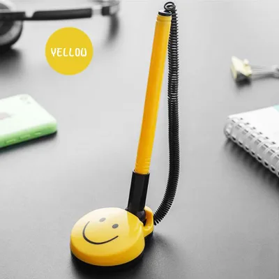 JR GS-222 Colorful ABS Plastic Cute Angling Design Desk Pen Holder Spring Chain Double-Sided Tape-Custom Logo Option Bulk Order
