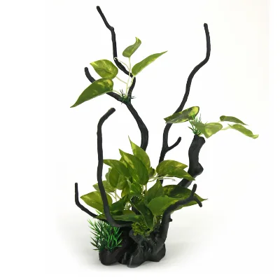 Fish Tank Ornament Artificial Mini Bonsai Tree
