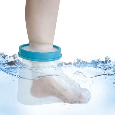 Home Use Reusable Bandage Protector Dressing Cover Feet Wound Protector for Shower Bath Adult Waterproof Foot Ankle Cast Cover