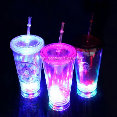 Discount LED Flashing Double Wall Cup 16OZ