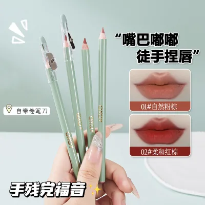 QXQY Wooden Pencil Lipliner Mild Contouring Lip Liner Smudging Wooden Pencil Lipliner Mold