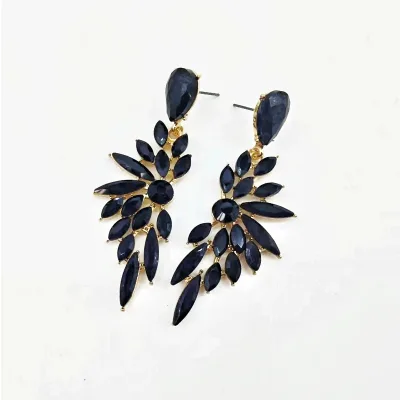 Fashion Jewelry Crystal Pendant Wing Shape Earrings for Weddings Decoration