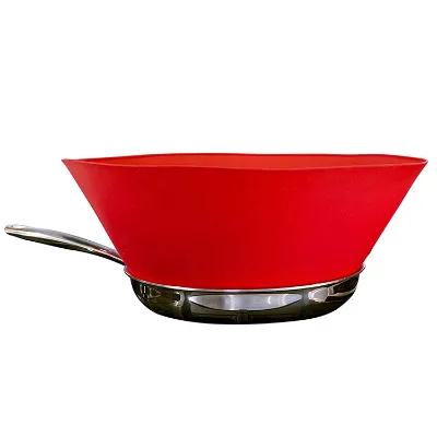 Kitchen Tool Adjustable Size Silicone Splatter Screen Shield Guard for Cooking
