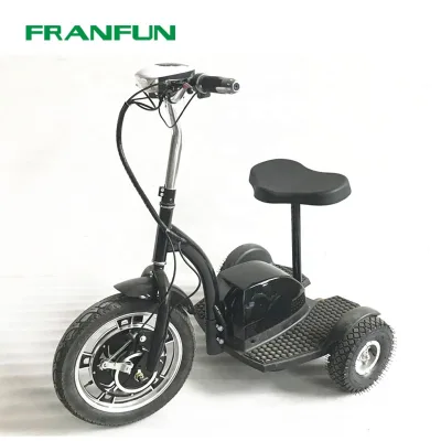 FRANFUN 500W 3 Wheel Electric Scooter Zappy Escooter Small 3 Wheeler Mini Tricycle for Adults Commuting