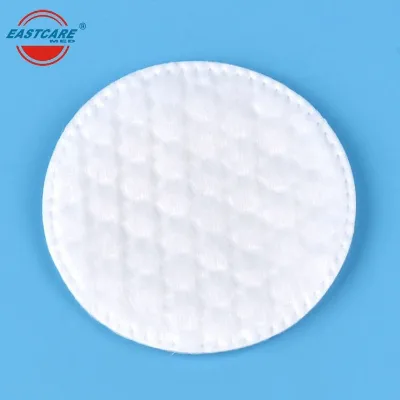 OEM New Pressed Round Cotton Pads for Face Reusable Velvet Remover Pads Soft and Absorbent Facial Cleansing Pads Free Sample