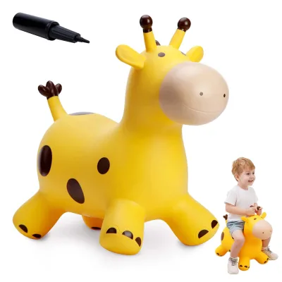 Custom Inflatable Cartoon Animal Horse Jumping Bouncy Infant Bouncer Inflatable Toys Kids Pvc Inflatable Animal Toy Accessories