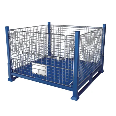 Good Quality Mesh Wire Storage Container Galvanized Europe Size Storage Box