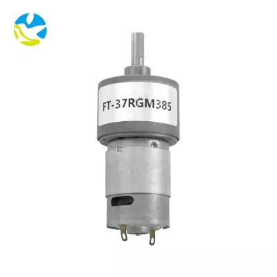 Max Rated Torque 21kg,cm FT-37RGM385 10- 200rpm 12V 24V DC GearMotor