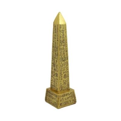 Resin Egyptian God Temple Golden Luxury Ols With Pictogram Egyptian Landmark Orbis Tower Statue