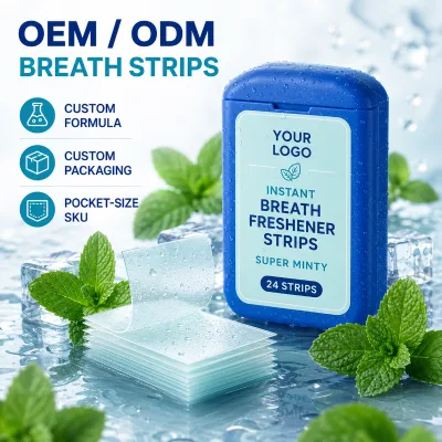 Private Label Sugar Free Instant Dissolving Breath Freshener Strips Portable Oral Care OEM ODM Manufacturer