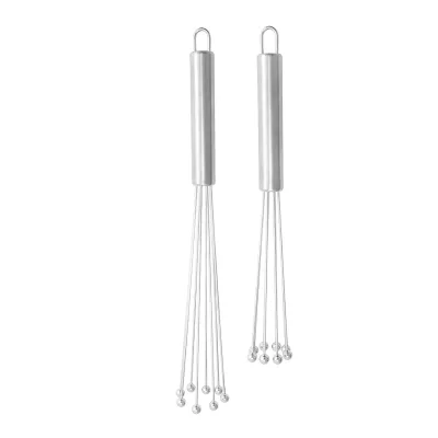 Factory Wholesale Dishwashable Manual Stainless Steel Egg Whisk for Whisking Stirring Mixing