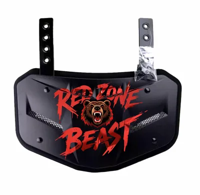 Custom Design Football Back Plates Hardware Low Back Pads Protection Back Flaps Adult Youth ABS Material 28.5x17cm Model ER100