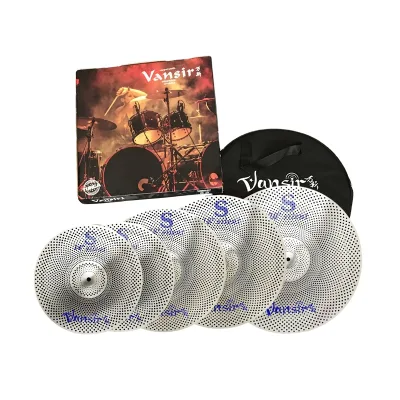 Practice Silver Mute Low Volume Cymbal in Room Without Noise