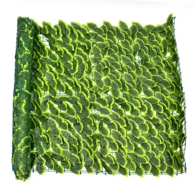 Wholesale Green Plastic Artificial Grass Hedge Garden Backdrop Wall for Backyard Decoration Flower Type Plants UV Resistant DIY
