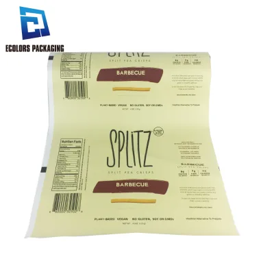 Custom Printed Eco Friendly Plastic Rollstock BOPP Lamination Heat Seal Roll Reel Plastic Packaging Film for Snack Candies