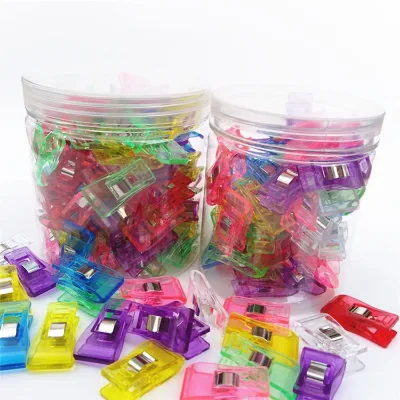 Wholesale Multipurpose Sewing Craft Quilt Binding Clips Clamps Plastic Sewing Clips for Crochet Crafting and Knitting Clip