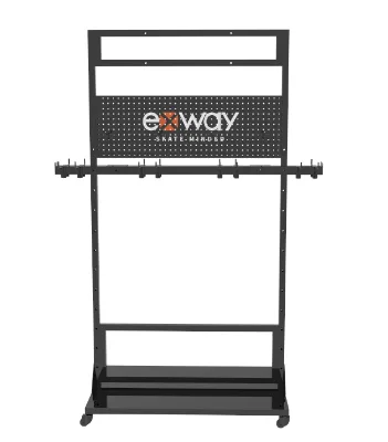 Display Stand White Metal Snowboard Custom logo Display Stand