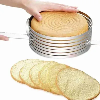 Custom Adjustable Layered Slice Stainless Steel Telescopic 9.5-12 Inch Cake Ring With Scale Cake Mousse Ring With Baking