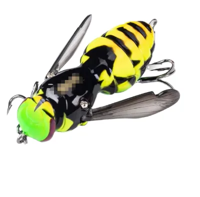 Topwater Fishing Lures Artificial Bait Floating Insect Bionic Bee Wobblers Surface Hard Swim Baits for Bass Pike
