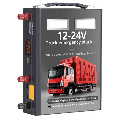 Wholesale High quality Automobile emergency starting power supply 12V 24V universal truck starting device /Mobile phone charging