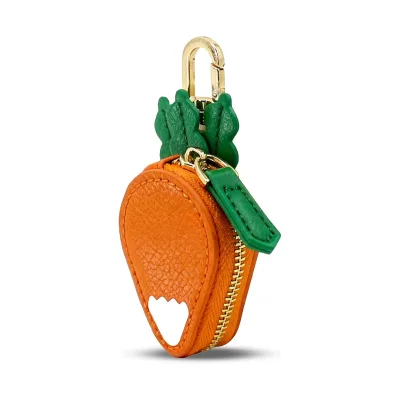 New Korean-style Minimalist Super Cute Japanese-style 3D Fruit PU Material High Quality Anfeng Coin Holder Keychain Mini