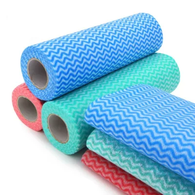 Custom Printed Logo Cleaning Cloth Eco-Friendly Reusable  40gsm Woven Kitchen All Purpose Cloths