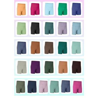 Women's Multiple Colors Yoga Shorts, Breathable Workout running tight shorts Comfortable Stretchy summer gym fitness Shorts