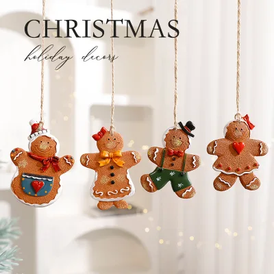 New Arrivals Christmas OrnamentsSanta Claus Snowmen Gingerbread Men Small Pendants Enhance Festive Atmosphere
