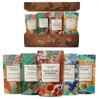 Vegan Spice Gift Set Gourmet Seasoning Collection Plant-Based Cooking Includes Zaatar Umami Powder Tuscan Blend Harissa