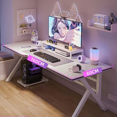 Wholesale Multifunctional Ergonomic Work Desk for Office and Gaming E-Sports Computer Desk