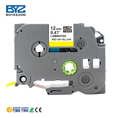 Compatible Label Tape Replacement TZe Label Tape 12mm 0.47 Inch Laminated Tape Cartridges TZe-632 TZ632 TZe 632 TZ 632 TZe632