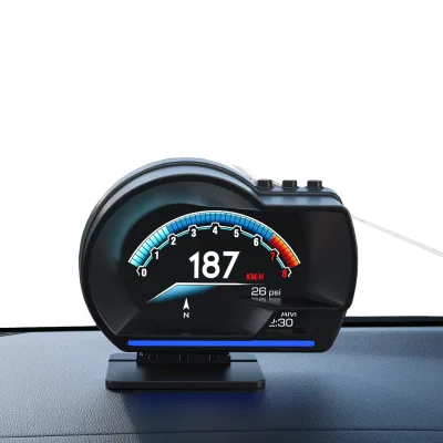 2024 Hot OBD2+GPS Car Digital Gauge Multi-Function LCD Display Head-Up Display HUD for Cars
