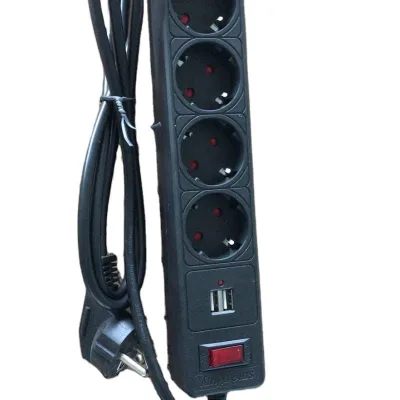 European 230V~250V 16A Extension Socket Electric Power Strip for Russia/Kazakhstan/Ukraine Market