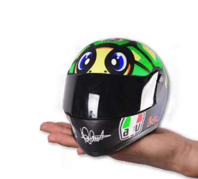 Motorcycle Small Helmet Rally Motorcycle Bear Benali Doll Helmet Model Ornament Doll