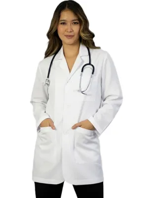 High Quality Women White Lab Coats Medical Doctor Hospital Cotton Poplin Lab Coat White Doctor Gown