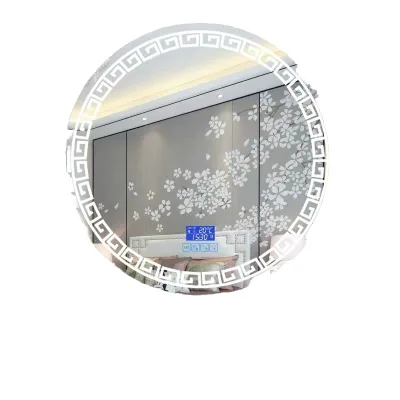 New Chinese Style LED Light Anti-Fog Bathroom Mirror Home Use Makeup Table Vanity Mirror