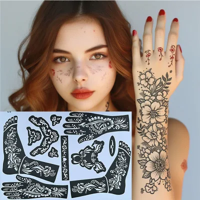 DN Private Logo Reusable Eyeliner Makeup Stencil Temporary Stencils for Airbrush Tattoo and Face Paint
