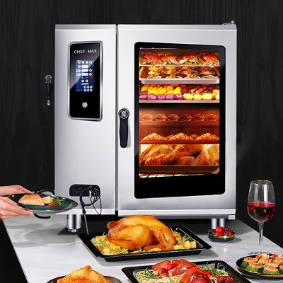 Commercial Multifunctional Electric Gas Combi Steamer Oven Sale New Product 2020 Silver Multifunction Provided Cooking Equipment