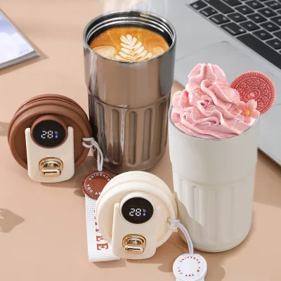 Smart Led Temperature Display Thermal Cup 316 Material Keep Warm and Cold 6-12 Hours