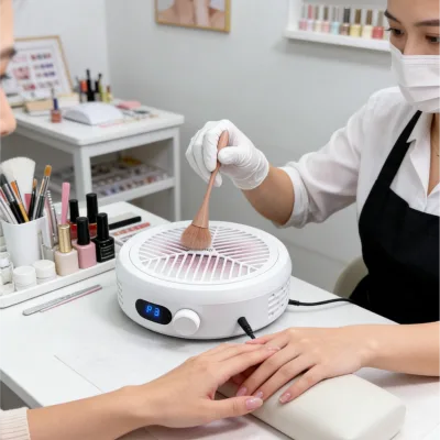 SNRQI Turbo Fan Nail Care Vacuum Dust Collector Strong Suction Burst for Fast Filing Clean Work Area Mobile Nail Tech Must-Have