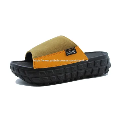 High platform wedge wheel tyre women's EVA slide slipper with soft insole and comfortable upper