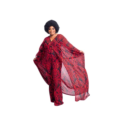Aschulman Custom Made Classic Kaftan Bat Long Sleeve Lace Plaid Casual Set Mother of the Bride Dresses