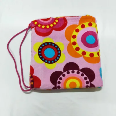 100% Cotton Reactive Print Design Size Large Beach Towel Bag