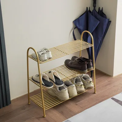 Simple Economical Assembly Multi-layer Metal Modern Shoe Rack Cabinet for Bedroom Gym Hotel and Living Room